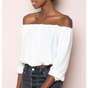 Brandy Melville white crop top